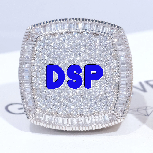 CUSTOM LETTER 3D ICED RING