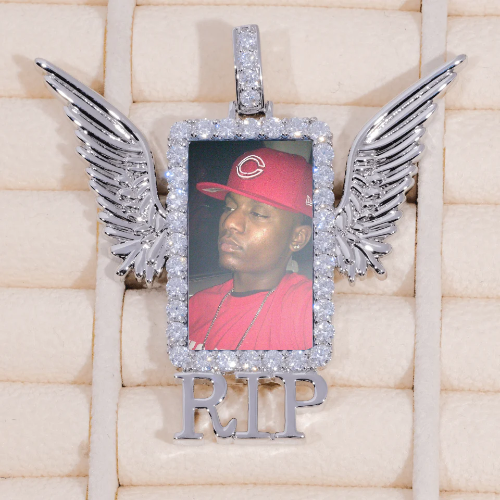 RIP WING 3D CUSTOM PICTURE PENDANT