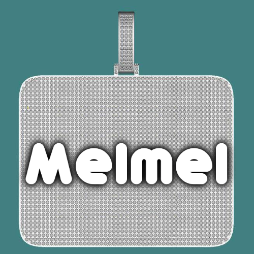CUSTOM LETTER NECKLACE 3D BIG SQUARE