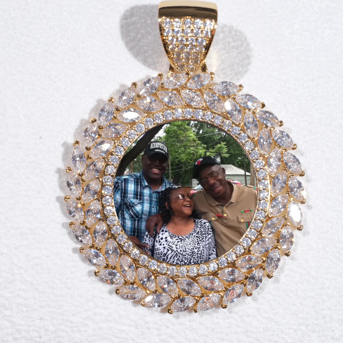 Large 3D Wheat Ear Custom Picture Pendant