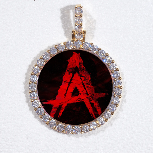 3D CIRCLE CUSTOM PICTURE PENDANT SMALL SIZE