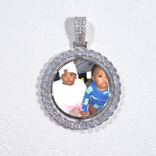 3D Spinning 2-Faced Custom Picture Pendant