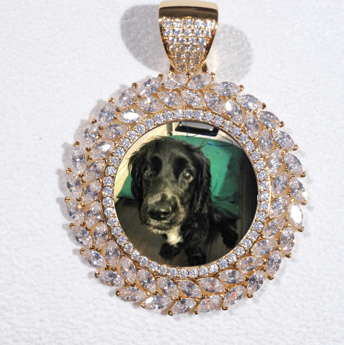 Large 3D Wheat Ear Custom Picture Pendant