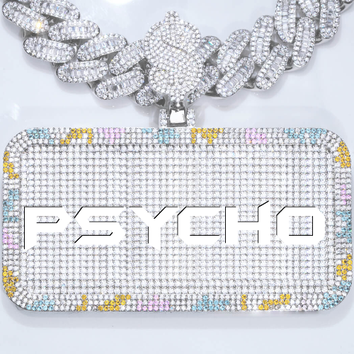 CUSTOM LETTER NECKLACE 3D COLORFUL SQUARE