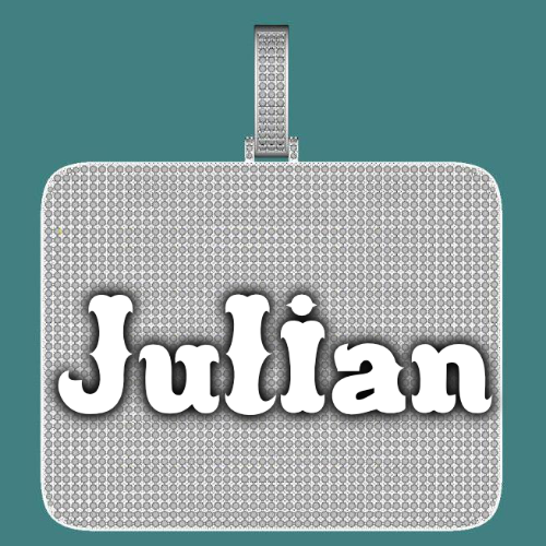 CUSTOM LETTER NECKLACE 3D BIG SQUARE