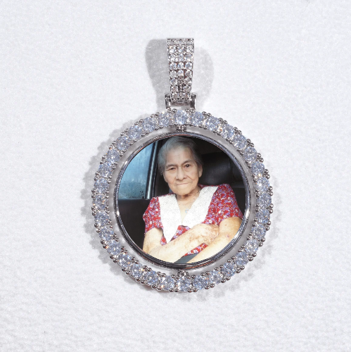 3D Spinning 2-Faced Custom Picture Pendant