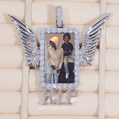 RIP WING 3D CUSTOM PICTURE PENDANT