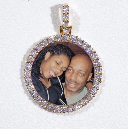 3D CIRCLE CUSTOM PICTURE PENDANT SMALL SIZE