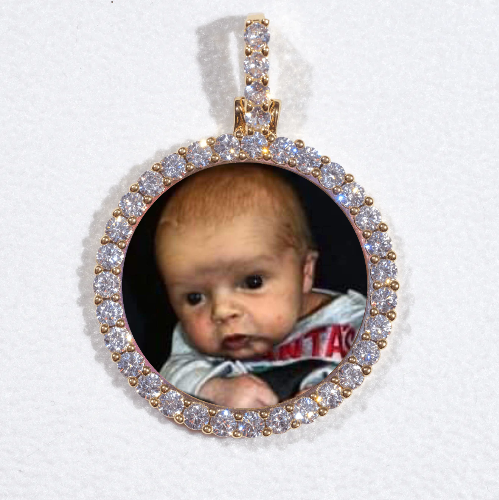3D CIRCLE CUSTOM PICTURE PENDANT SMALL SIZE