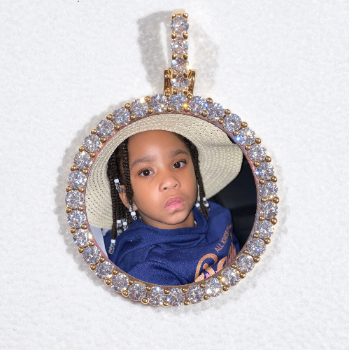 3D CIRCLE CUSTOM PICTURE PENDANT SMALL SIZE
