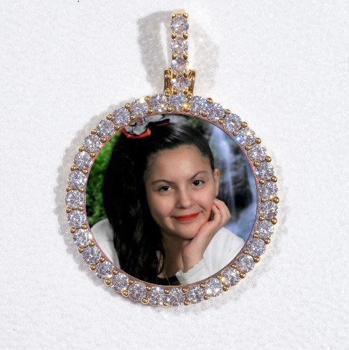 3D CIRCLE CUSTOM PICTURE PENDANT SMALL SIZE