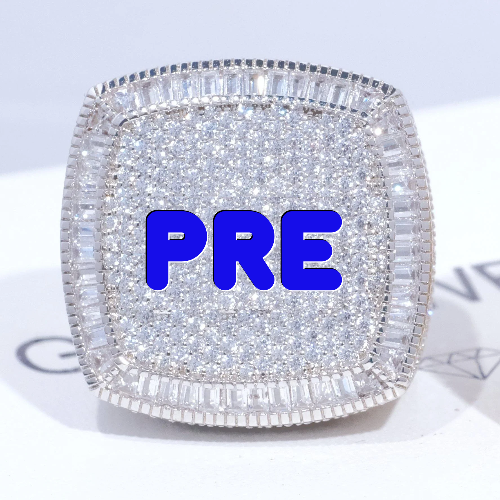 CUSTOM LETTER 3D ICED RING