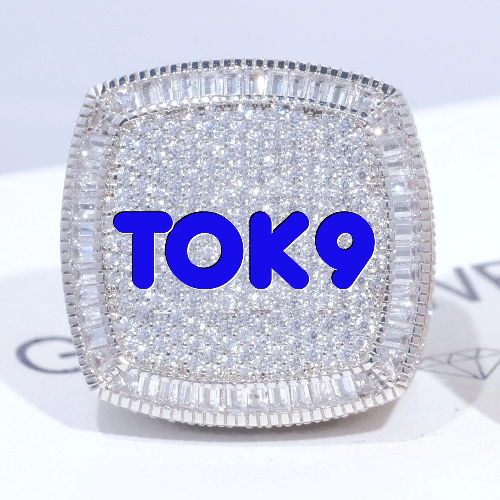 CUSTOM LETTER 3D ICED RING