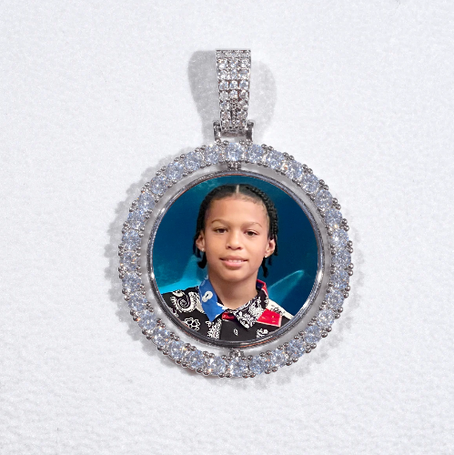 3D Spinning 2-Faced Custom Picture Pendant