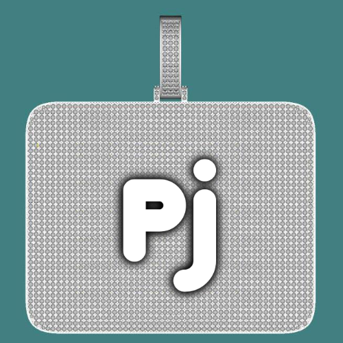 CUSTOM LETTER NECKLACE 3D BIG SQUARE