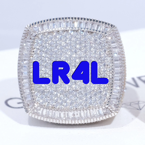 CUSTOM LETTER 3D ICED RING