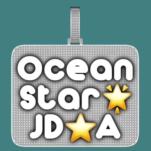 CUSTOM LETTER NECKLACE 3D BIG SQUARE