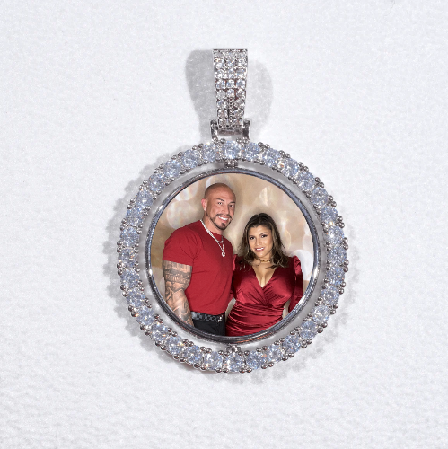 3D Spinning 2-Faced Custom Picture Pendant