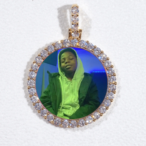 3D CIRCLE CUSTOM PICTURE PENDANT SMALL SIZE