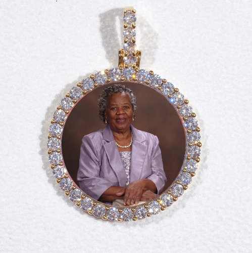 3D CIRCLE CUSTOM PICTURE PENDANT SMALL SIZE