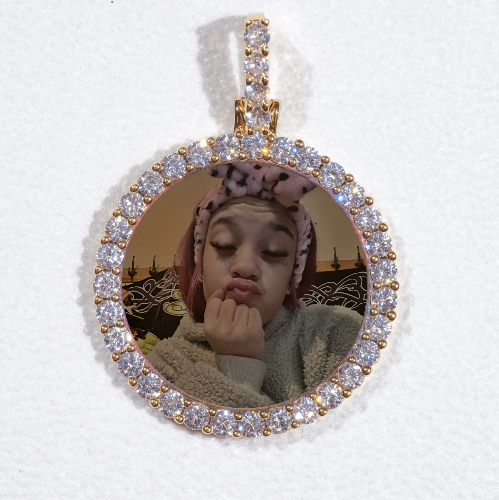 3D CIRCLE CUSTOM PICTURE PENDANT SMALL SIZE