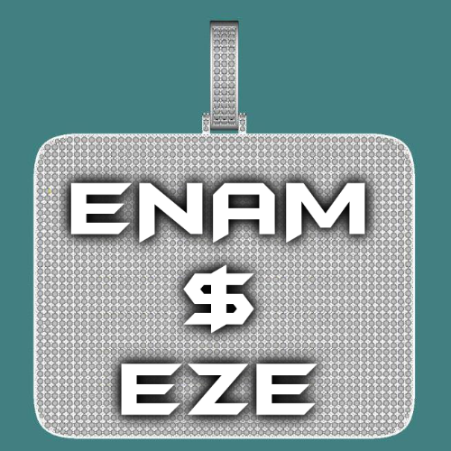 CUSTOM LETTER NECKLACE 3D BIG SQUARE