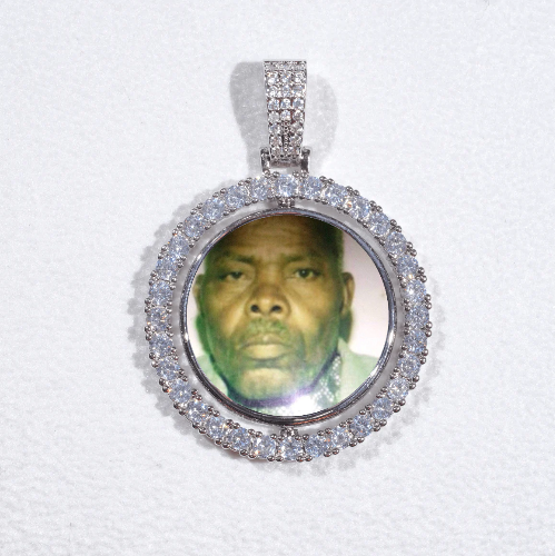 3D Spinning 2-Faced Custom Picture Pendant