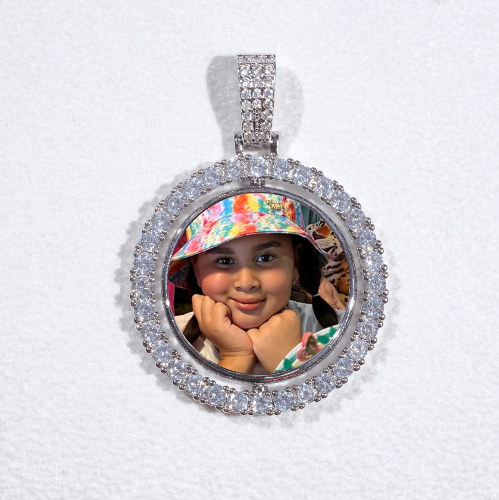 3D Spinning 2-Faced Custom Picture Pendant