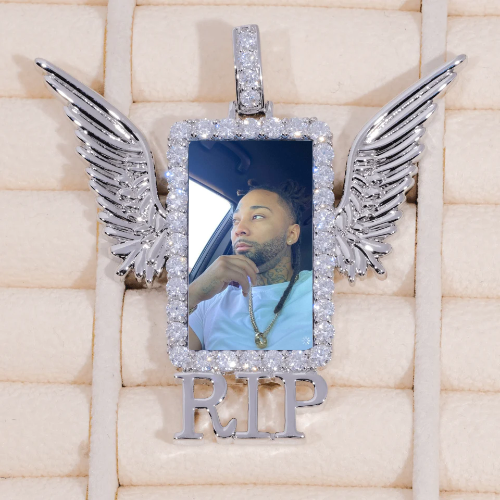 RIP WING 3D CUSTOM PICTURE PENDANT