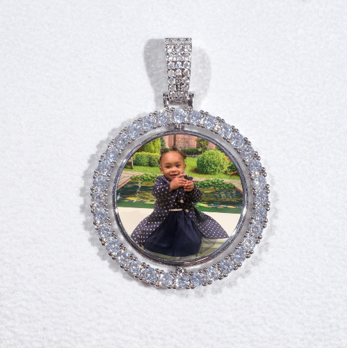 3D Spinning 2-Faced Custom Picture Pendant
