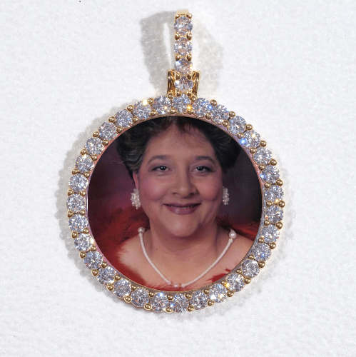 3D CIRCLE CUSTOM PICTURE PENDANT SMALL SIZE