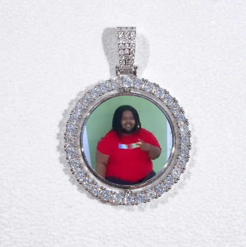 3D Spinning 2-Faced Custom Picture Pendant
