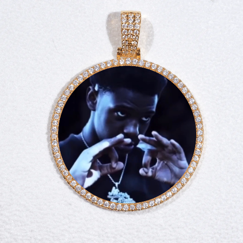 MEDIUM 3D CIRCLE CUSTOM PICTURE PENDANT