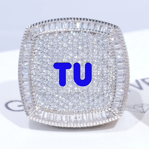 CUSTOM LETTER 3D ICED RING