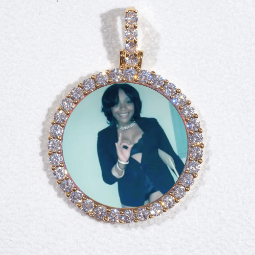 3D CIRCLE CUSTOM PICTURE PENDANT SMALL SIZE