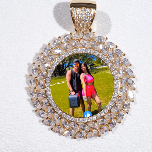 Large 3D Wheat Ear Custom Picture Pendant