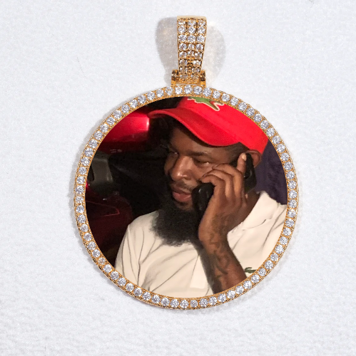 MEDIUM 3D CIRCLE CUSTOM PICTURE PENDANT