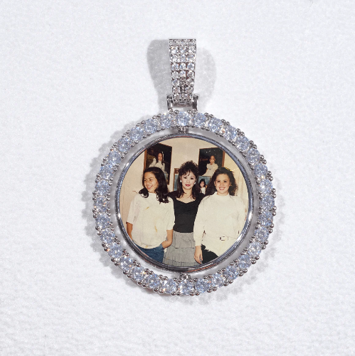3D Spinning 2-Faced Custom Picture Pendant