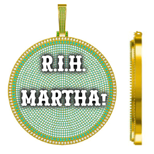 CUSTOM LETTER NECKLACE 3D BIG DISC