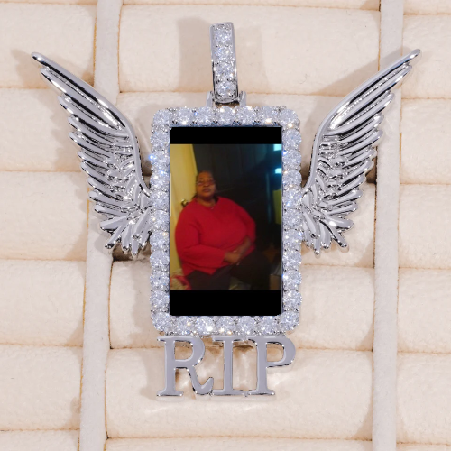 RIP WING 3D CUSTOM PICTURE PENDANT