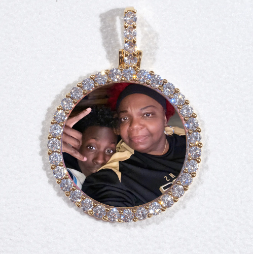 3D CIRCLE CUSTOM PICTURE PENDANT SMALL SIZE