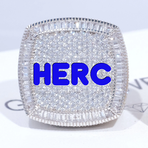 CUSTOM LETTER 3D ICED RING