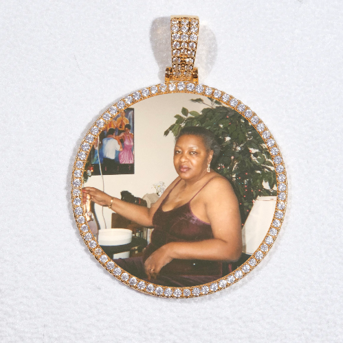 MEDIUM 3D CIRCLE CUSTOM PICTURE PENDANT