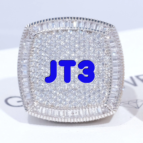 CUSTOM LETTER 3D ICED RING