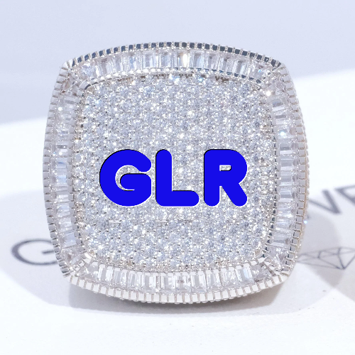 CUSTOM LETTER 3D ICED RING