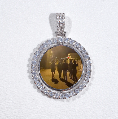 3D Spinning 2-Faced Custom Picture Pendant