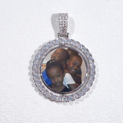 3D Spinning 2-Faced Custom Picture Pendant