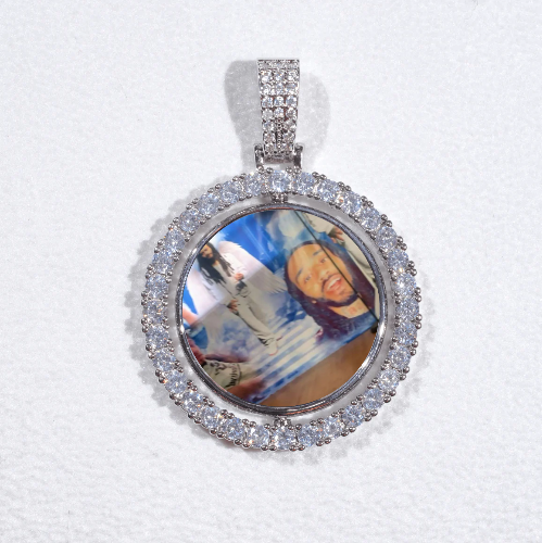 3D Spinning 2-Faced Custom Picture Pendant
