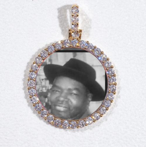 3D CIRCLE CUSTOM PICTURE PENDANT SMALL SIZE