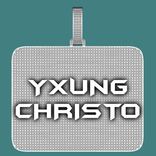 CUSTOM LETTER NECKLACE 3D BIG SQUARE